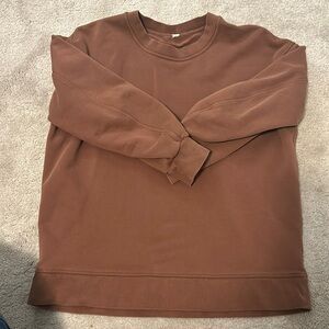 Brown lululemon crewneck Size 8